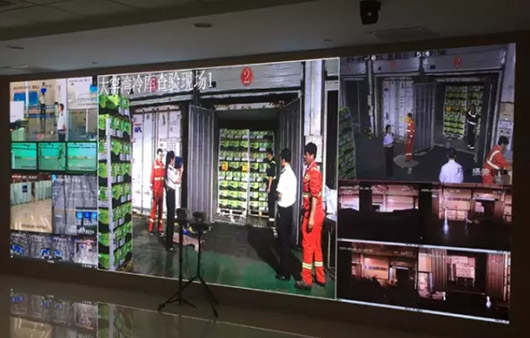 大窯灣局冷庫查驗現(xiàn)場